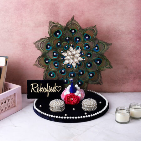 Royal Peacock Engagement Platter
