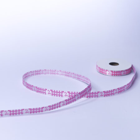 Baby Girl Checks Ribbon Half Inch