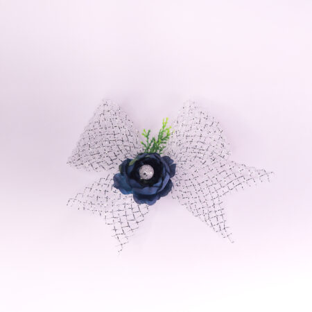 Blue With Net Flower Bunches