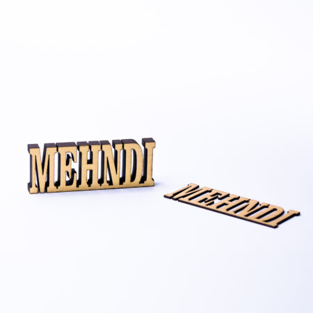 Mehndi Name Cutout