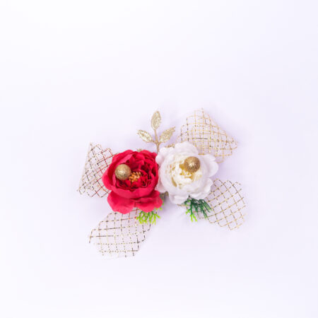 Pink White Net Flower Bunches